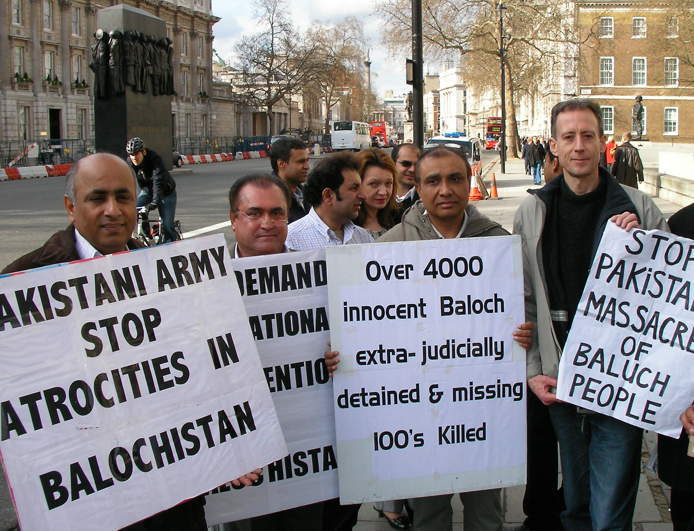 UK Balochistan demonstration, 2008