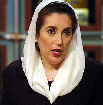 Former Pakistani premier Benazir Bhutto