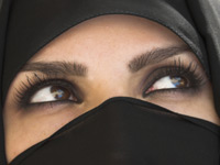 Woman wearing the niqab