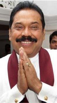 Sri Lankan president Mahinda Rakapaksa