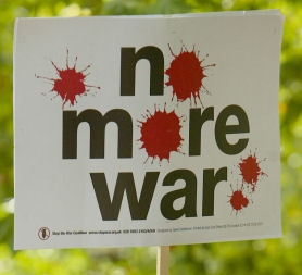 Anti-war placard