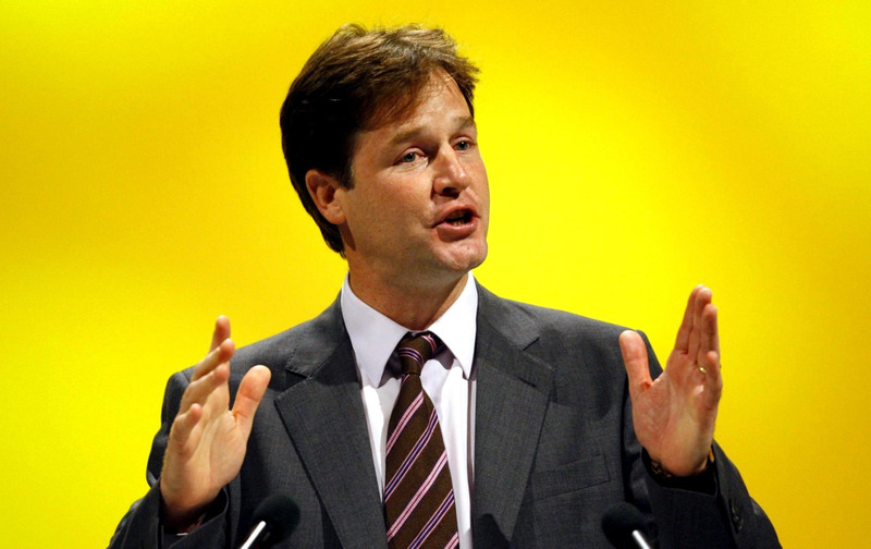 Liberal Democrat leader Nick Clegg