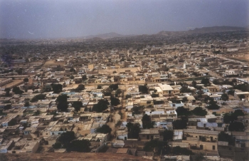 Aerial view of Orangi, Karachi