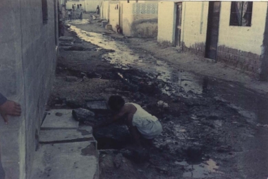 Typical conditions in Orangi before OPP commenced its work